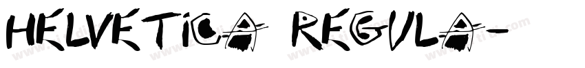 helvetica regula字体转换